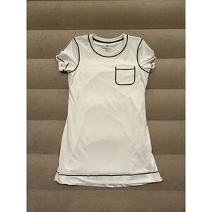 Tuckernuck TNUCK Sport White Robin Athletic Dress Large Short Sleeve Tennis Prep
